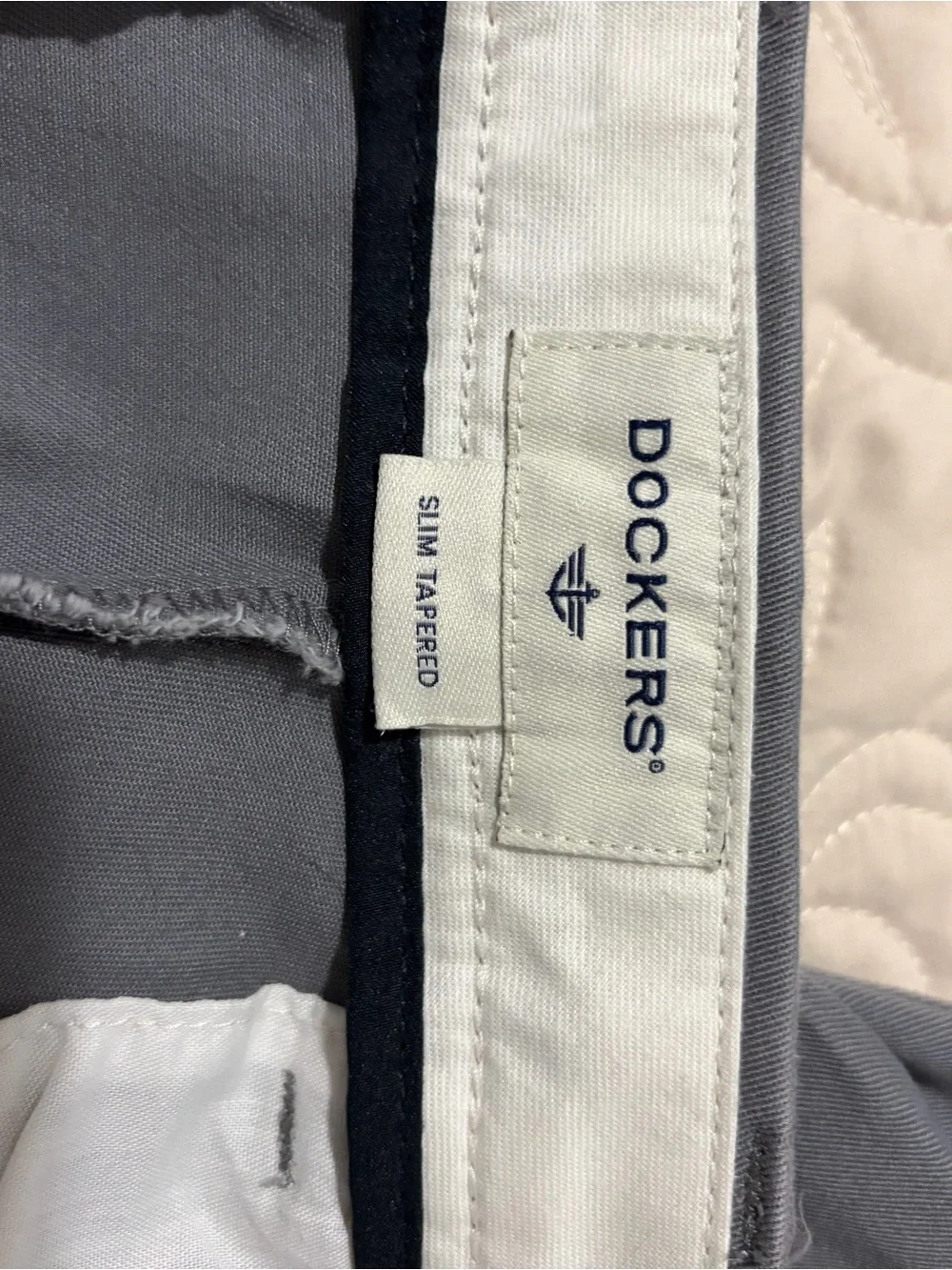 Dockers Men's Charcoal Gray Chino Pants